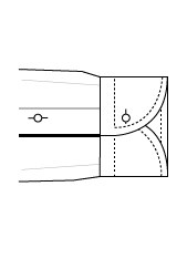 Sportmanschette rund Einknopf